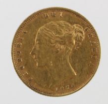 Half Sovereign 1876 (dn30) VF with the obverse slightly better