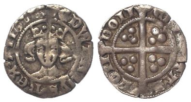 Edward III silver Pennyof London, Pre-Treaty Period, Class G, annulet in one quarter rev., S.1588,