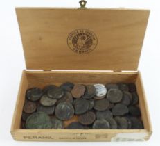 Ancient Bronze Coins (57) mostly Byzantine, also Ptolemaic Egypt, Roman Egypt, Roman and Islamic.