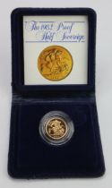 Half Sovereign 1982 Proof FDC cased as issued