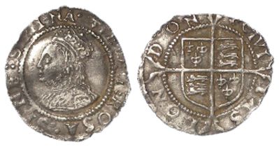 Elizabeth I silver penny Second Issue 1560-1561, mm. Cross-Crosslet, Spink 2558, very lightly