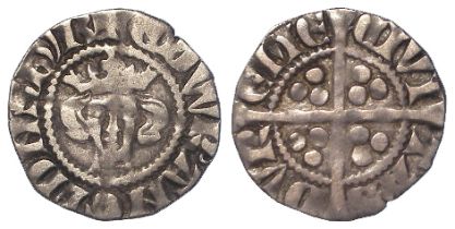 Edward I silver Penny of Durham, 1.12g, toned GF