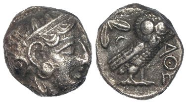 Ancient Greek, Athens silver Tetradrachm, late Classical (post-Peloponnesian War) 16.49g, porous