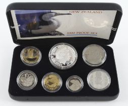 New Zealand Proof Set 2000 (scarce) FDC boxed as issued