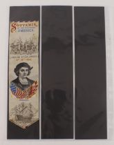 400th Anniversary of the discovery of America, silk bookmarks by Stevens, varieties (4)