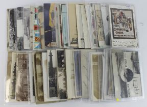 Bundle of better early postcards, several RP's, various topo's and subject cards, worth a closer