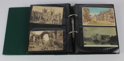Cheshire collection in modern binder, incl street scenes and views of areas and villages (approx