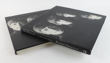 The Beatles "A Private View" by Robert Freeman (two books). Both have creased inside front pages,
