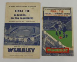 Football - FA Cup Finals 1952 Arsenal v Newcastle, and 1953 Blackpool v Bolton Wanderers (2) a/f