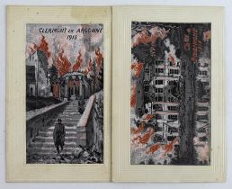 Flames, Cheau de Boesinghe 1915 & Clemont-en-Argonne, french publisher (2)