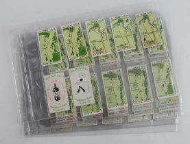 Churchman - Can You Beat Bogey at St Andrews 1934 set of 54 cards (all bar 1 card are without