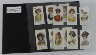 Churchman - Beauties 'CERF' complete set in a page VG - VG+ cat value £960