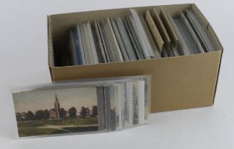 Essex Churches - early to modern collection in shoebox, several RP's, from a deceased estate (Qty)