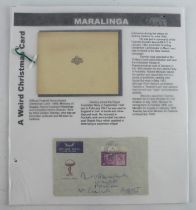 Australia Postal History: Two covers, one with GB stamp and the other with Australian stamps, plus
