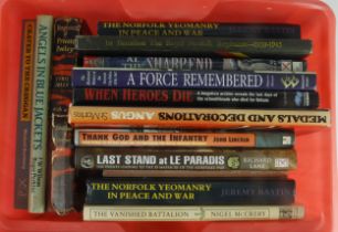 Books - military interest - misc lot mostlt related to the Norfolk Regiment (Qty) Buyer collects