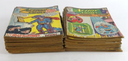 Action Comics. A collection of approximately fifty Action Comics, between nos. 333 & 528,