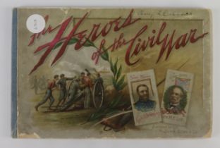 Duke U.S.A. - Printed album, The Heroes of the Civil War, cover worn, few pages loose, otherwise G