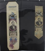 Abraham Lincoln, large & extra large silk bookmarks   (2)