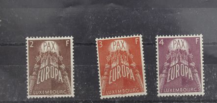 Luxemburg 1957 Europa set UM SG626/8 cat £290 (3)
