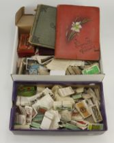 Boxes (2) containing various loose cards & albums, better noted (Cohen Weenen etc) very mixed