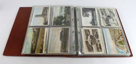 Lancashire collection in modern binder, street scenes, views of various areas & villages (approx