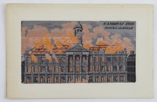 Flames, Cambrai 1918 Hotel de Ville, by Deffrene   rare   (1)