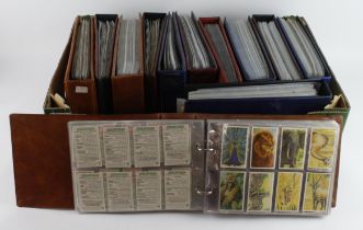 Crate containing 12 modern albums, approx 147 complete sets + some part sets, sets from Churchman,