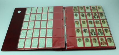 Cricket, large modern album containing approx 14 complete sets, tobacco & trade issues + various