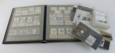 GB - small box of mint material in black stockbook and loose incl mini sheets and a few Presentation