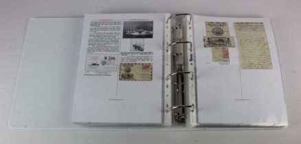 Large four ring folder containing covers and letters. Tells the story of Operation Crossroads 1946