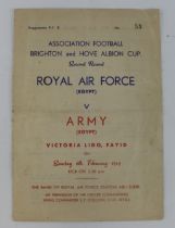 Football - Association Football Brighton & Hove Albion Cup 2nd Rnd RAF (Egypt) v Army (Egypt) at