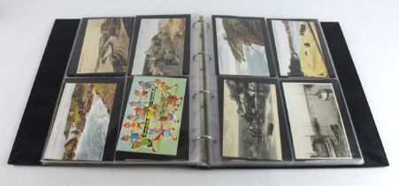 Cornwall collection in modern binder, street scenes, views of various areas & villages (approx