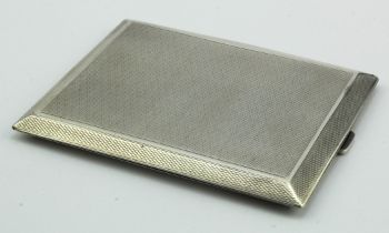 Silver engine-turned cigarette case hallmarked HW Ld Birm. 1921 - weighs 4 oz approx