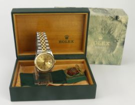 Rolex Oyster Perpetual Datejust 36 stainless steel and gold cased gents wristwatch, ref. 16233,