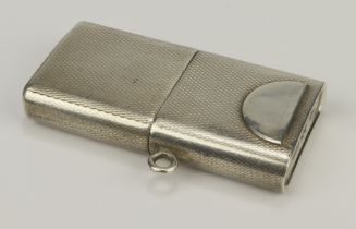 Howitt silver lighter hallmarked DRH Sheffield, 1944, marked on all three components with matching