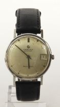 Gents stainless steel cased Certina Blue Ribbon automatic wristwatch, circa 1960s. The silvered dial