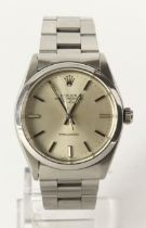 Rolex Oyster Perpetual Air-King stainless steel cased gents wristwatch, ref. 5500, serial.