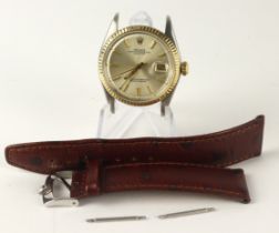 Rolex Oyster Perpetual Datejust 36 stainless steel and gold cased gents wristwatch, ref. 1601,