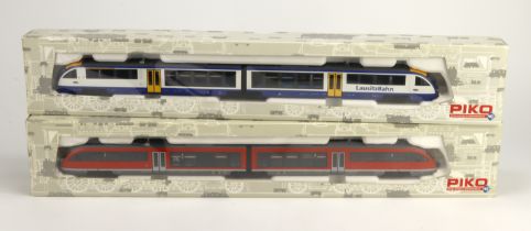 Piko. Two boxed HO gauge locomotives, comprising Class BR642 Desiro DMU German DBAG (52010); Class