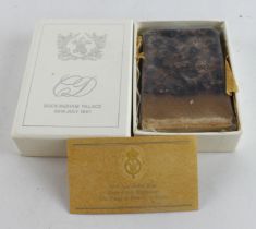 Charles & Diana interest. An original piece of Charles & Diana's wedding cake, from their wedding on