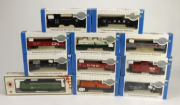 Bachmann / Stewart Hobbies. A boxed Stewart Hobbies HO gauge Burlington Northern Diesel EMD F9A