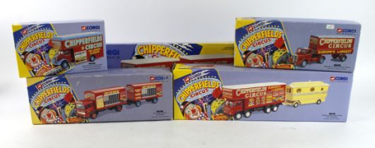 Corgi Classics. A group of five boxed Corgi Classics Chipperfields Circus 1:50 scale models,