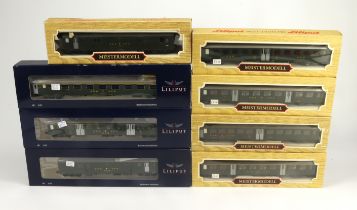 Liliput. Eight boxed Liliput HO gauge coaches, comprising L388114, L387414, L387914, 87750, 87850,