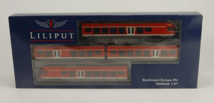 Liliput (Bachmann Europe Plc) boxed HO gauge DB 4 Car Electric Railcar Flirt BR 429 (L133970)