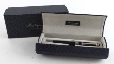 Montegrappa (Italia) black ballpoint pen, contained in original case and outer box