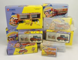 Corgi Classics. A group of ten boxed Corgi Classics Chipperfields Circus 1:50 scale models,