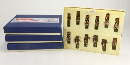 Ducal Traditional Military Figures. A collection of four boxed Ducal twelve figure sets, boxes state