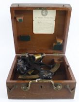 Hezzanith sextant by Heath & Co., contained in original case (label to inside of lid dated 1957)