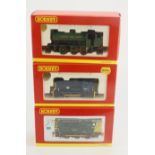 Hornby. Three boxed Hornby OO gauge locomotives, comprising Class J94 Loco (R2399); Class 06 Shunter