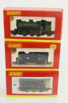 Hornby. Three boxed Hornby OO gauge locomotives, comprising Class J94 Loco (R2399); Class 06 Shunter